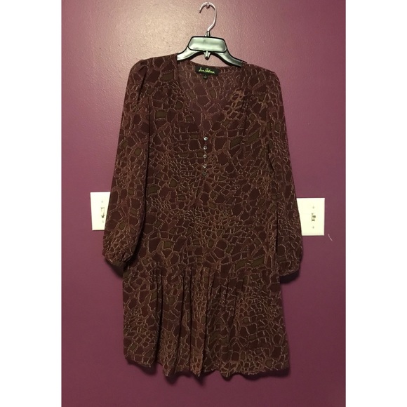 Sam Edelman Dresses & Skirts - Sam Edelman Drop Waist Sheer Dress Size Large